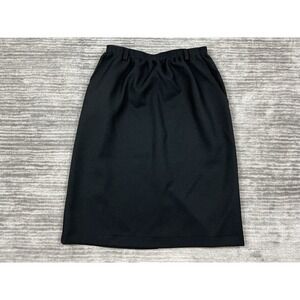 Vintage‎ Classic Collection Skirt Womens 14 Black Made in USA Midi
